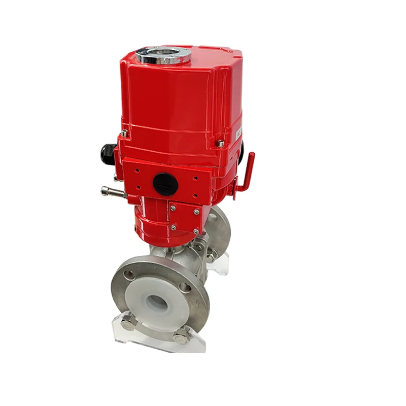 Electric Flange Connection Actuated Pressure Regulating Ball Valve