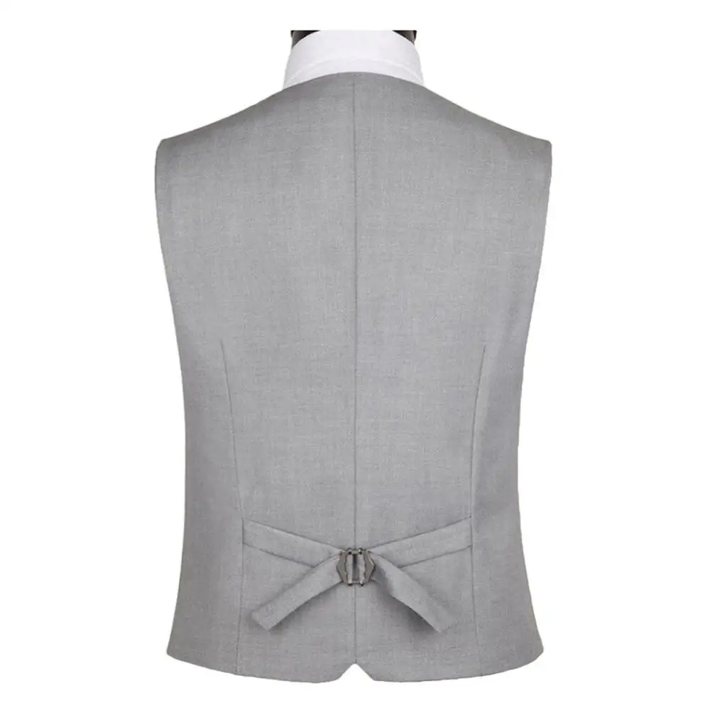 2024 The New Dress Vests For Men Solid Color Single-breasted Slim-fit Mens Suit Vest Male Waistcoat Gilet Homme Casual Sleeveles