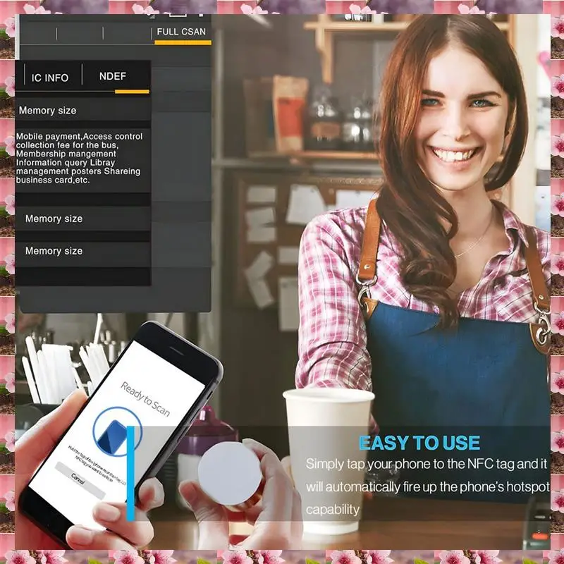 

2025 NFC Tags, NFC Cards,215 NFC Tag Rewritable 215 NFC Coin Cards Compatible ,NFC Enabled Mobile Phones And Devices,NFC Tags, N