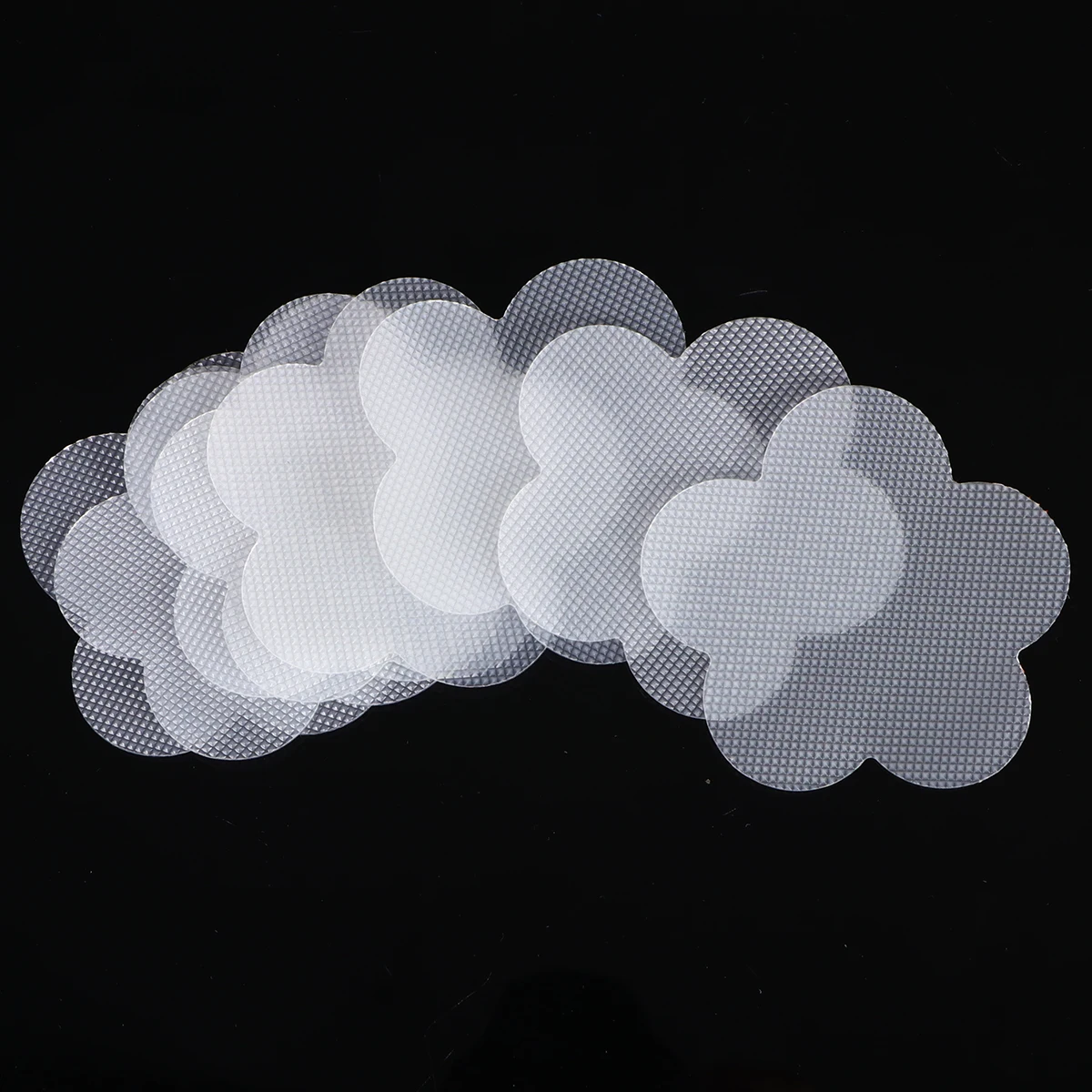 

16pcs Petal Pattern Anti-Slip Bath Self-Adhesive Floor Mat For Bathroom Kitchen Home Transparent Adhesive Ground Pad