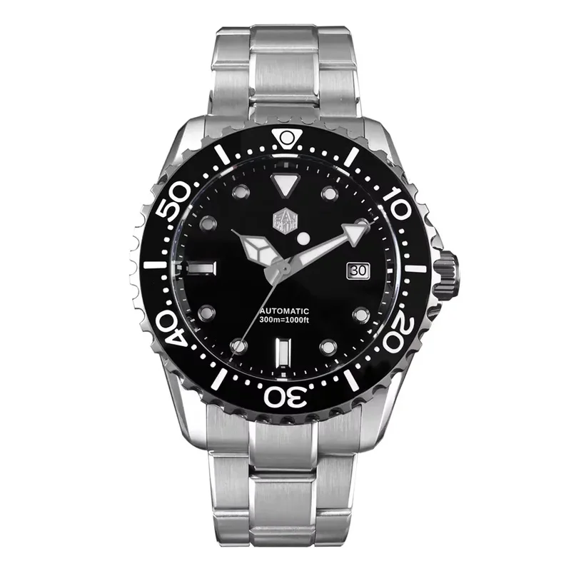 San Martin SN0009 New 40-44mm Luxury Men's Diver Watch Classic High Quality NH35 YN55 Automatic Mechanical Sapphire BGW-X1 20Bar