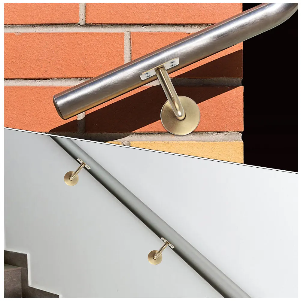 

6Pcs Handrail Brackets Stainless Steel Stair Railing Support Banister Brackets Staircase Handrail Support Stair Railing Bracket