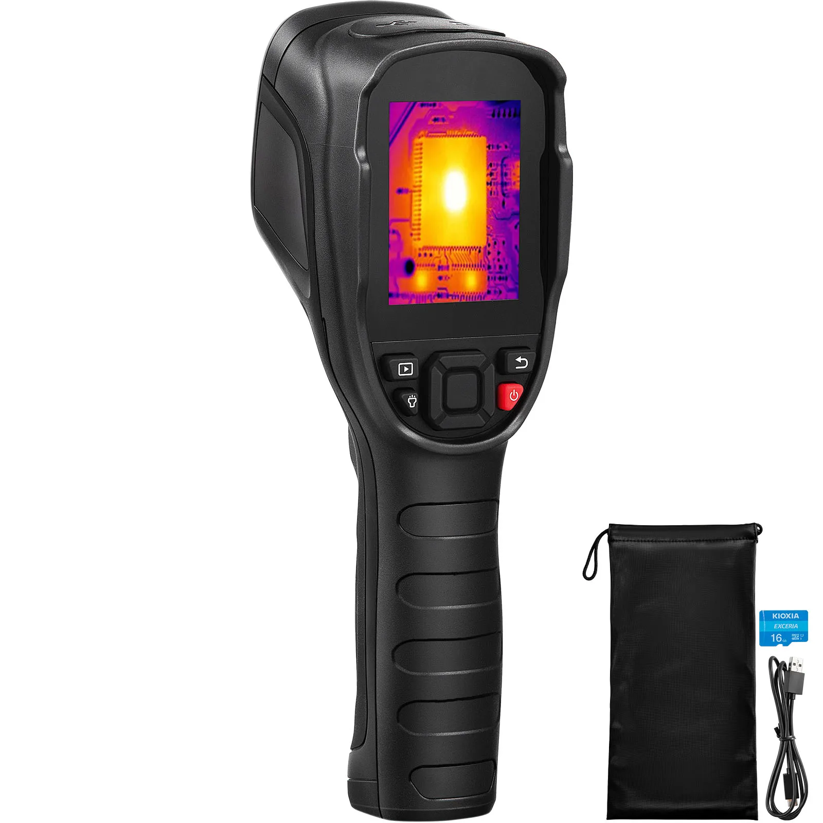 SucceBuy Thermal Imaging Camera 240x180 IR Resolution 20Hz Refresh Rate Camera with -4℉~662℉ Temperature Range 16G SD Card
