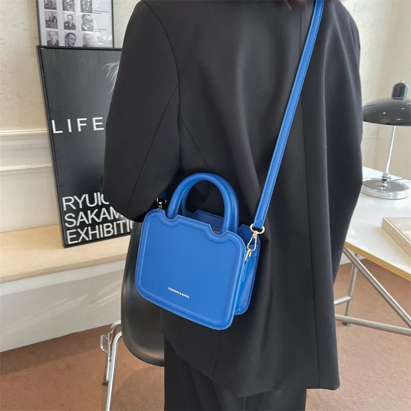 Women\'s Messenger Cross Bags Youth Fashion Solid Color Square Bolsos Girls Small Shoulder Handbags Ladies Zipper Bag Phone Purse