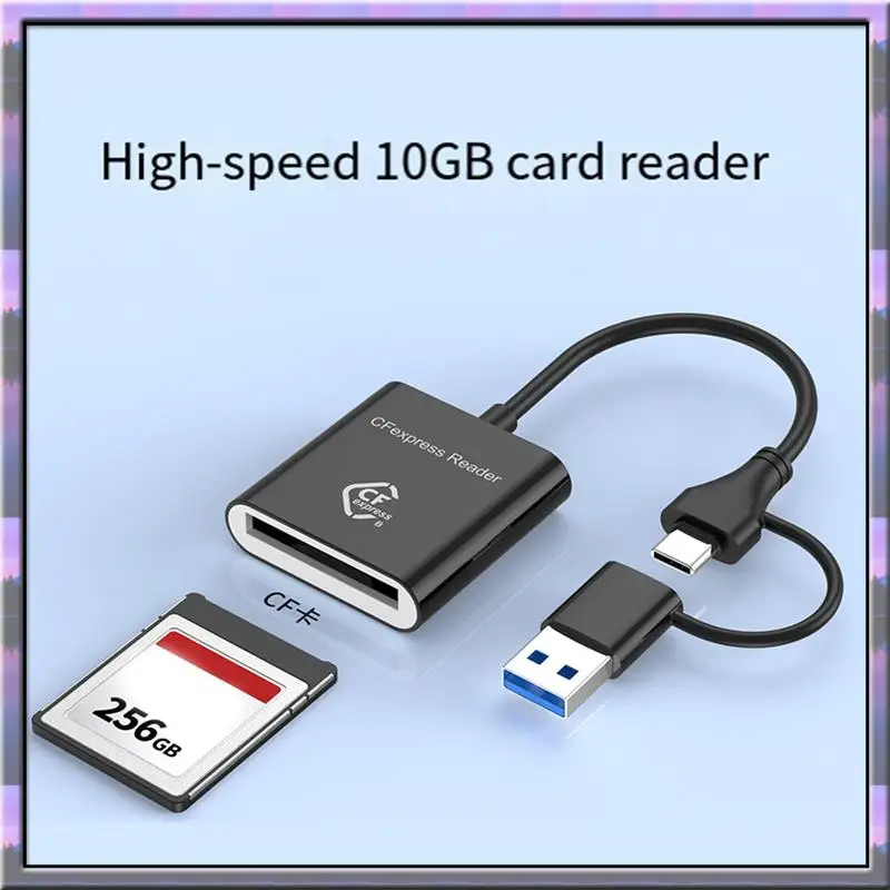 رائجة البيع 10Gbps Cfexpress نوع B قارئ بطاقات الكاتب USB3.2 Gen2 USB-C قارئ بطاقات Cfe لنظام أندرويد Win XP/Vista/7/8/8.1/10/11 OS