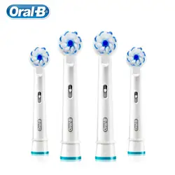 Oral b cabeça de escova de dentes de cerdas extra macias eb60 para dentes sensíveis dentes limpos suaves proteger goma 2/4 recargas orais b