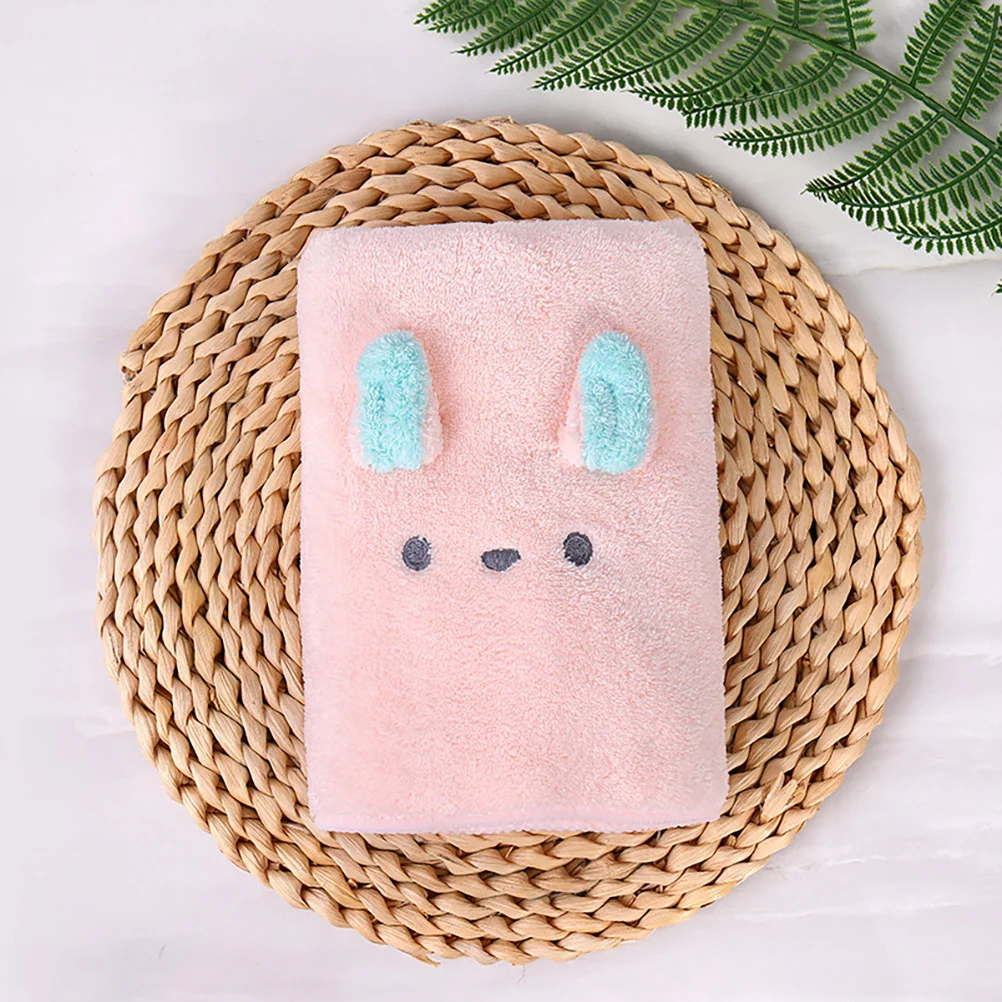 

2Pcs Quick Dry Hair Towels Cartoon Bear Bunny Design Super Absorbent Fast Drying Hair Wrap Turban for Shower Bath Swimming