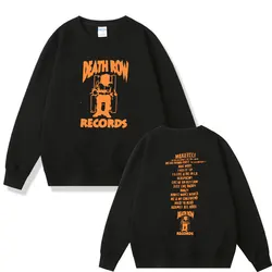 Limited Rapper Death Row Records Graphic Sweatshirt Men Women Fashion Hip Hop Tracksuit Men's Casual Loose Pullover Sweatshirts