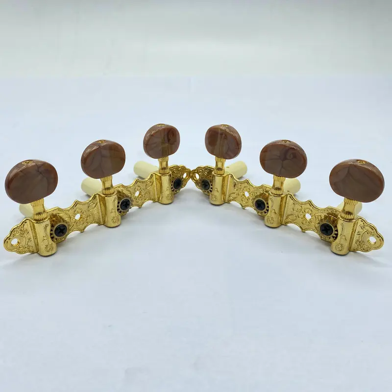 Made in Korea Golden Color One Set L3R3 Classical Guitar Machine Heads/Tuner Keys for Acoustic Guitar