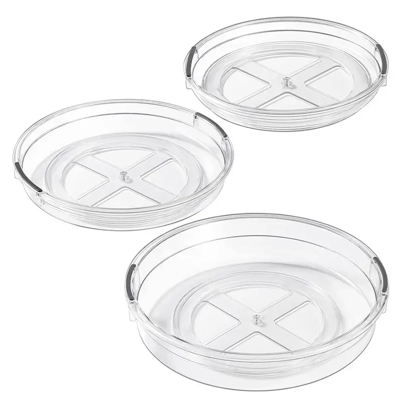 

PZHI-3 Pack Lazy Susan Organizer For Cabinet,Kitchen,Pantry Rotating Spice Organization