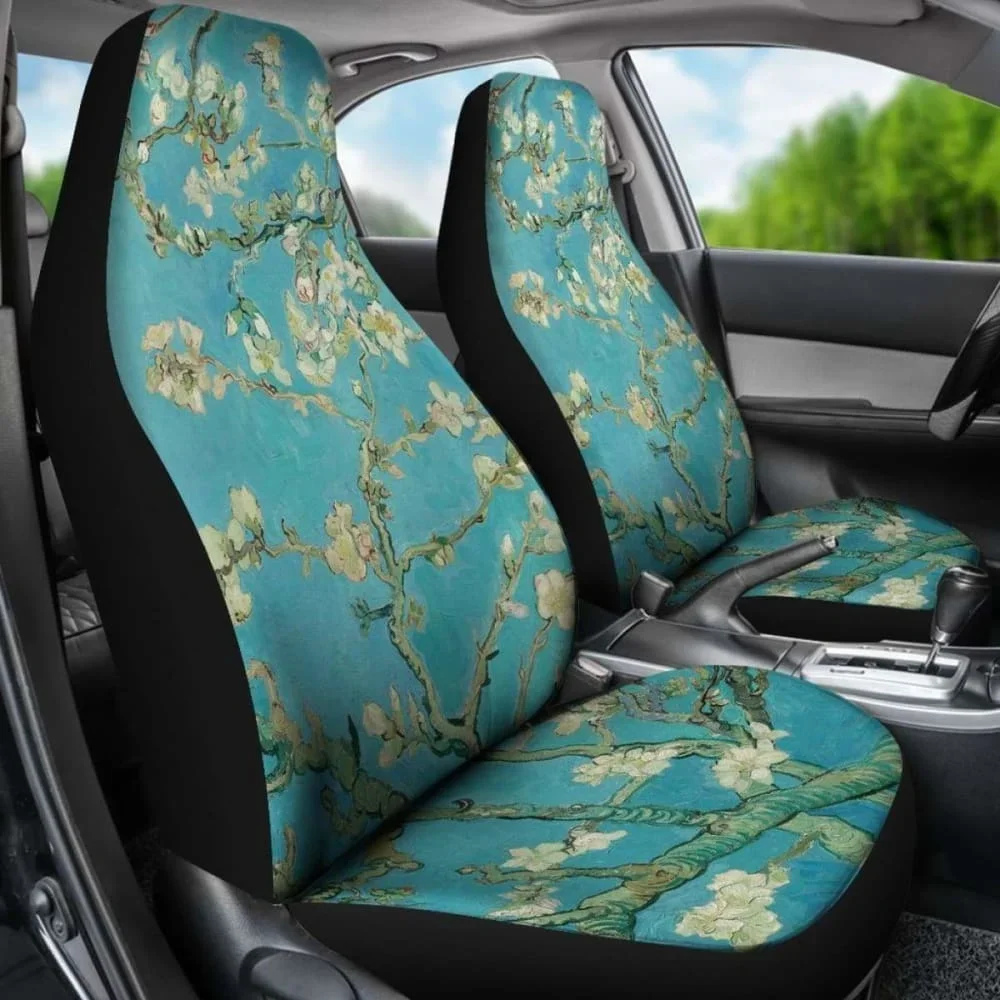 

Van Gogh Almond Blossom Car Seat Covers,Pack of 2 Universal Front Seat Protective Cover