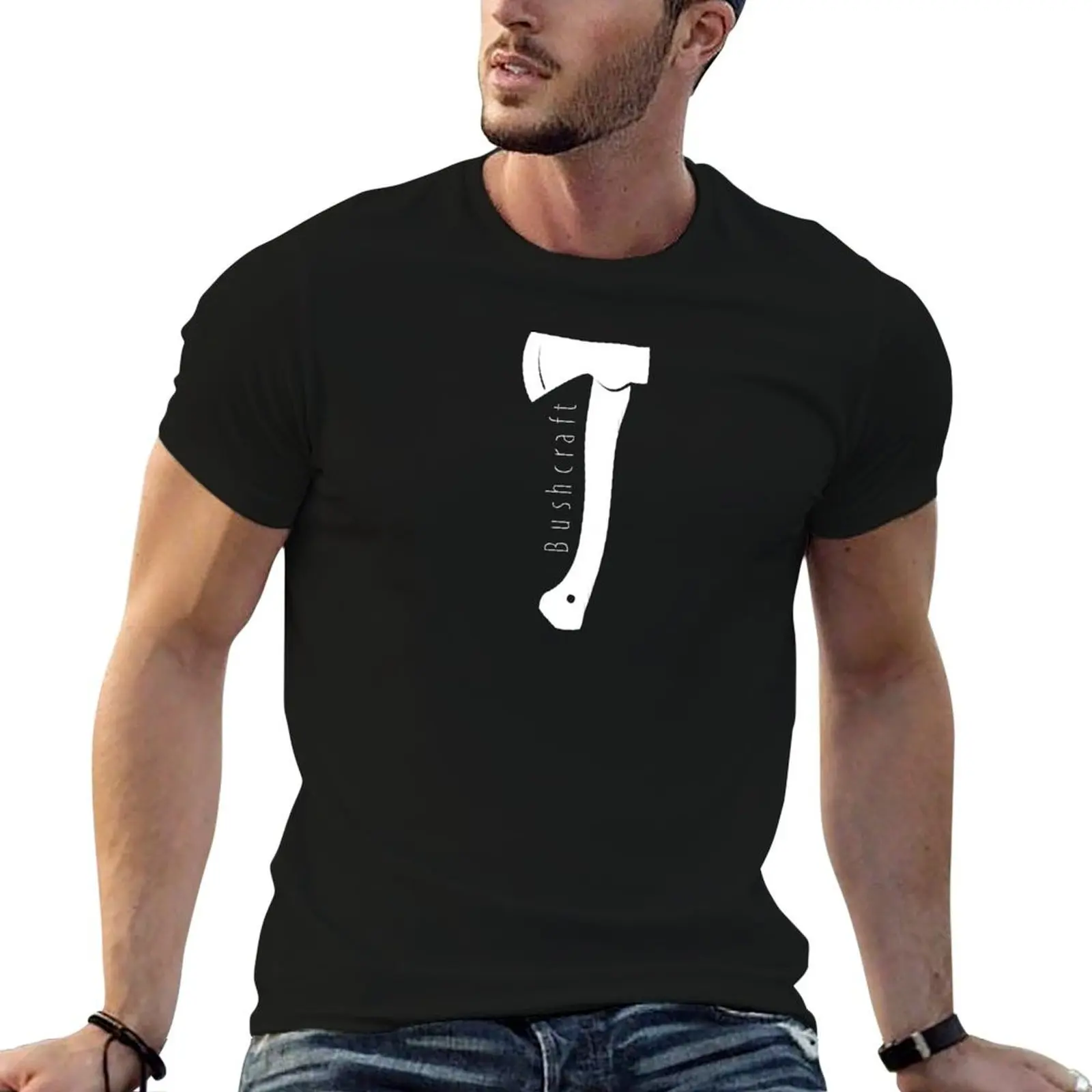 Bushcraft Axe T-Shirt Christmas Casual Tee Shirt