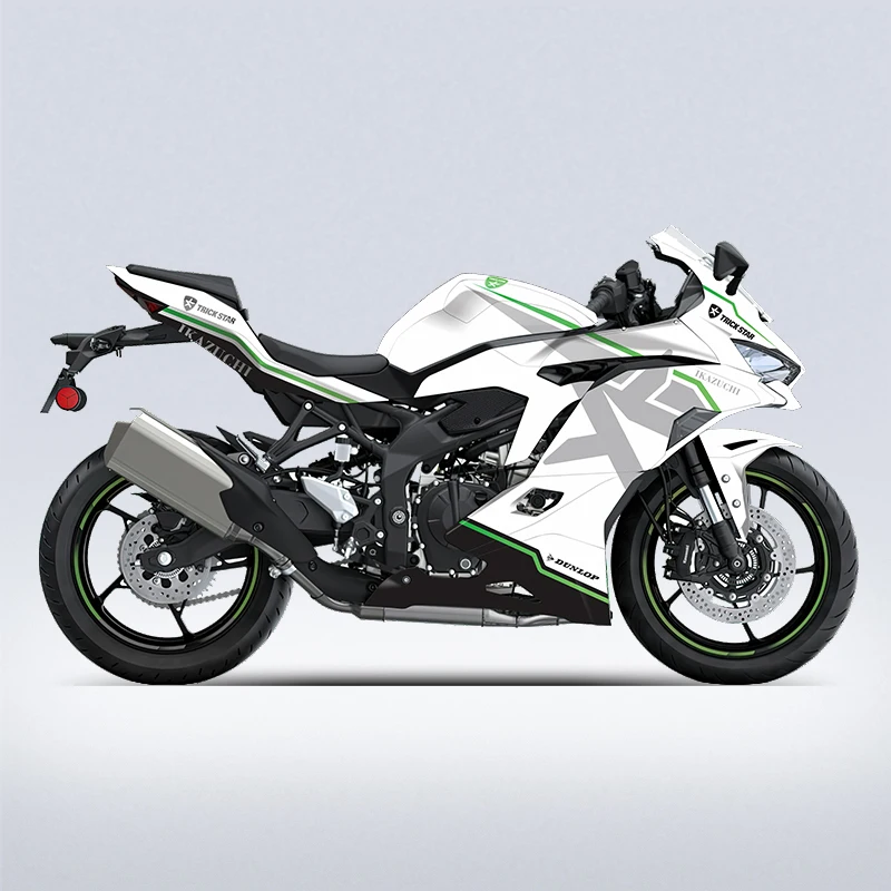 Applicable To KAWASAKI ZX-4R ZX-4RR Multi-Style Pattern Print Sticker Sets Moto Protective Ornamental Accessories