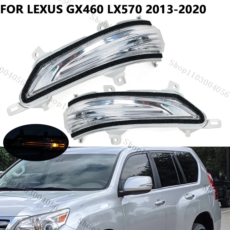 

For Lexus GX460 LX570 2013-2020 8174060100 8173060130 Car LED Rearview Mirror Turn Signal Light Rearview Mirror Side Light