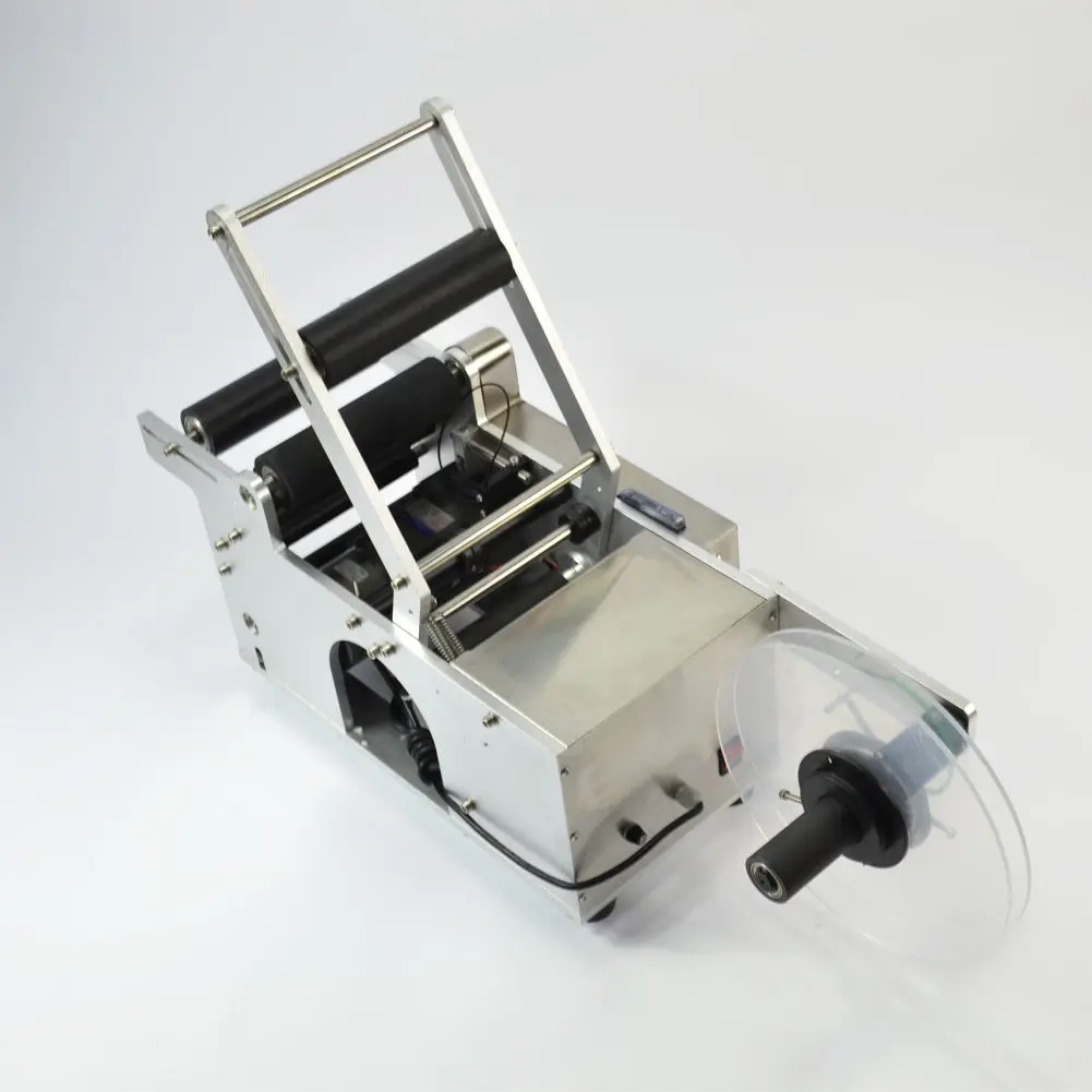 MT-50 fabricante de etiquetas elétrica stick-on garrafa redonda água vidro vinho máquina de rotulagem manual