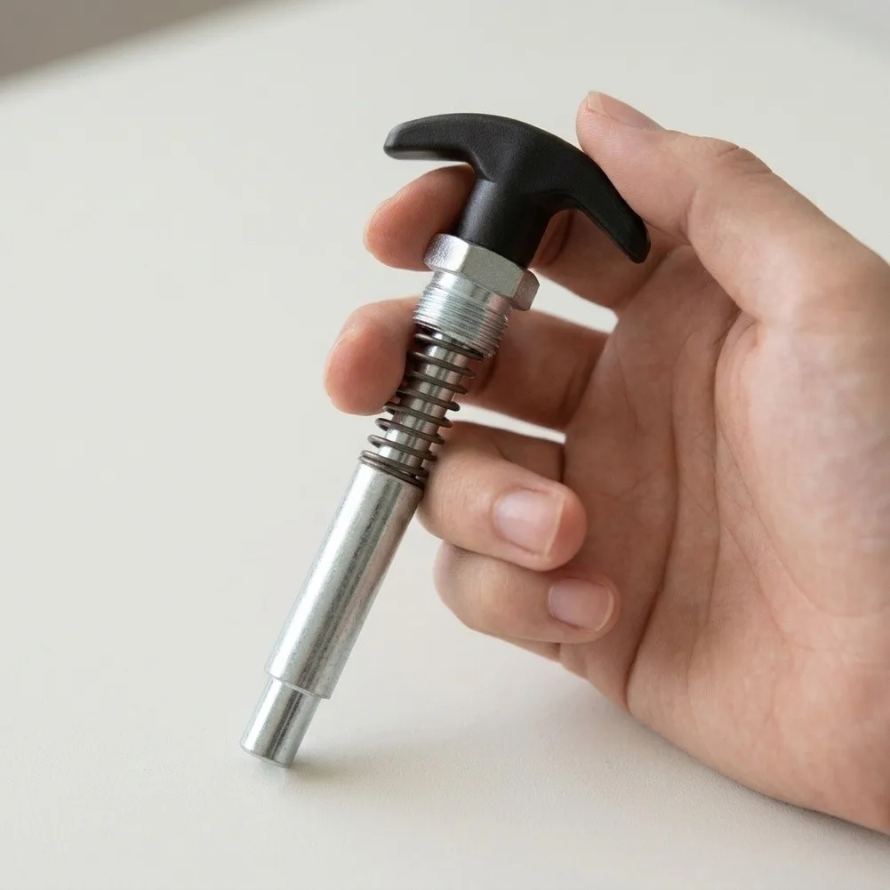 For Fitness Equipment T-shaped Screw Cap Elastic Handle Pin For Home Gym Metal Construction Easy Installation High Durability