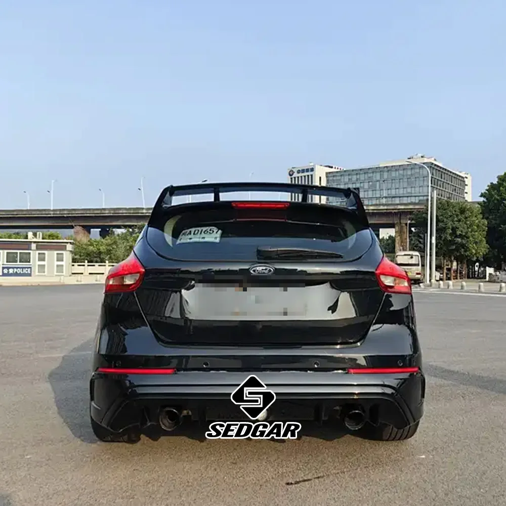 For 2012--2018 Ford Focus Hatchback Trunk Spoiler RS Style High Quality ABS Plastic Unpainted Spoiler Trunk Boot Wing Spoiler