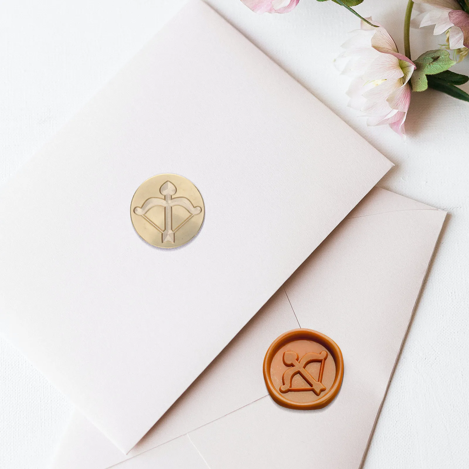 Brass Cupid Arrow Wax Seal Stamp Head Vintage Sealing Wax Stamp for Envelopes Letters Invitations DIY Crafts Wedding Christmas