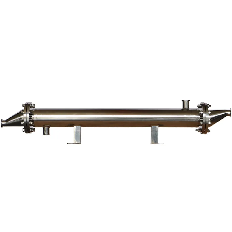 

Food Grade Double Tube Plate Heat Exchanger Complete Fluid Separation Easy Cleaning Design with CIP and SIP Compatibility