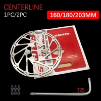 Rotor de freno de disco SRAM 140mm 160mm 180mm 203 línea central disco de 6 pernos para bicicleta eléctrica NUTT bicicleta de montaña bicicletas de carretera Scooter