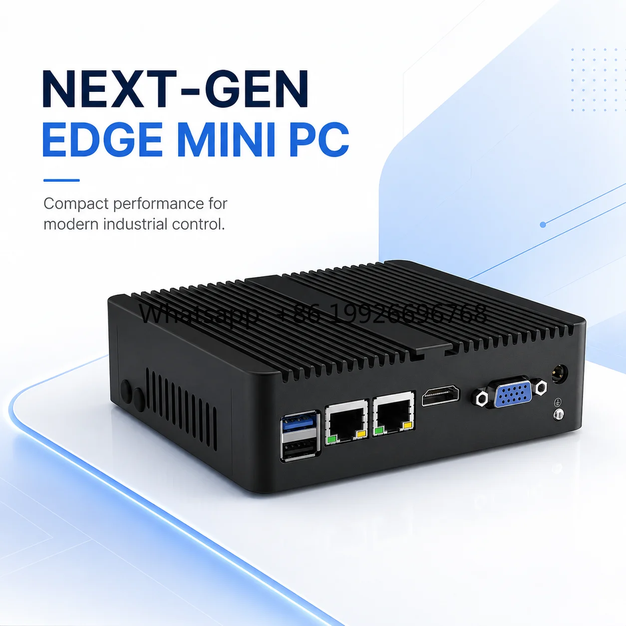 Compact Fanless Embedded Computer for Industrial IoT and Edge Computing Embedded Platform for Control Applications Industrial PC