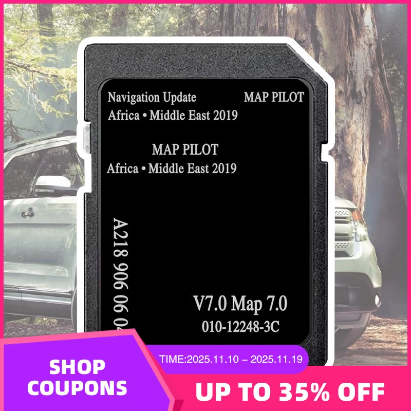 

SD Memory Card A2189060604 GPS Sat Nav Africa Middle East Maps 8GB SD Card 2019 for Mercedes A B-Class Car Navigation Garmin V7