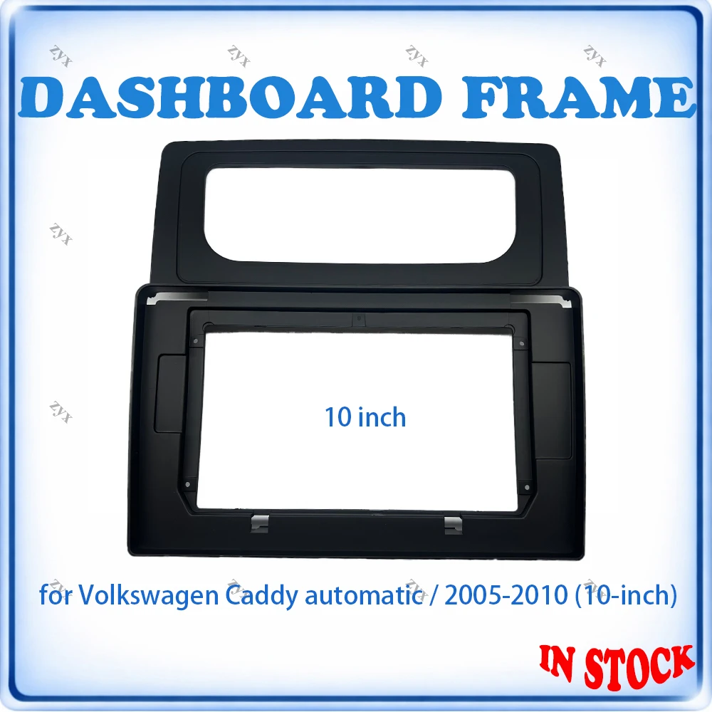 

Car Radio Fascia Frame For VW Caddy Auto 2005-2010 10 inch Stereo Panel Canbus Wiring Harness