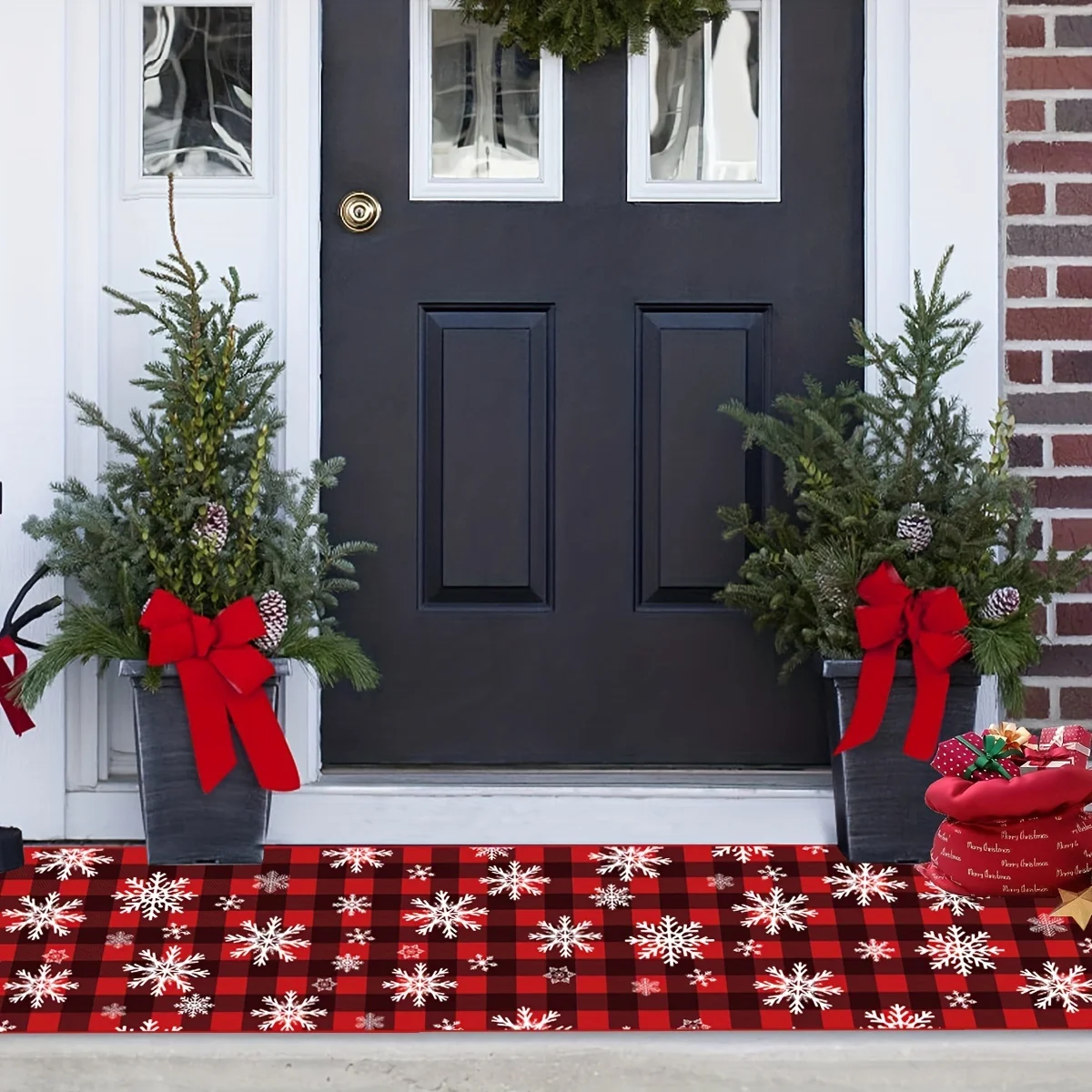 90*150 120*180 60*180 60*250 سنتيمتر عيد الميلاد موضوع الأحمر والبني السجاد المضادة للانزلاق ويمكن غسل الغسالة السجاد لغرفة المعيشة غرفة نوم #2