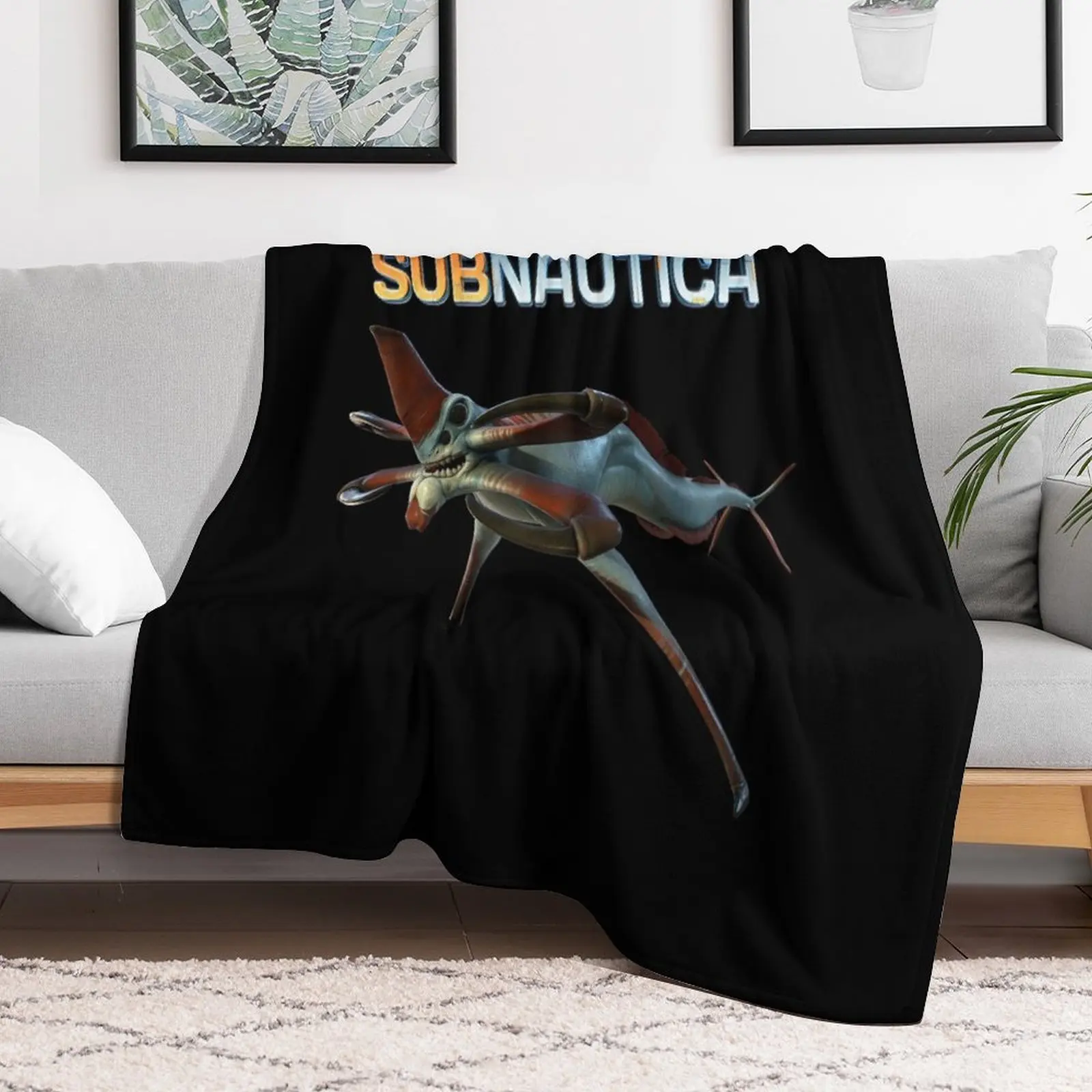 Subnautica - Reaper Leviathan Throw Blanket Soft Big Winter beds Thin Blankets