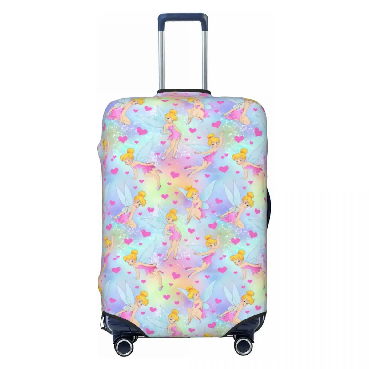 

Custom Tinkerbell Movie Cartoons Travel Luggage Cover Dust Proof Fairy Suitcase Cover Protector Fit 18-32 Inch