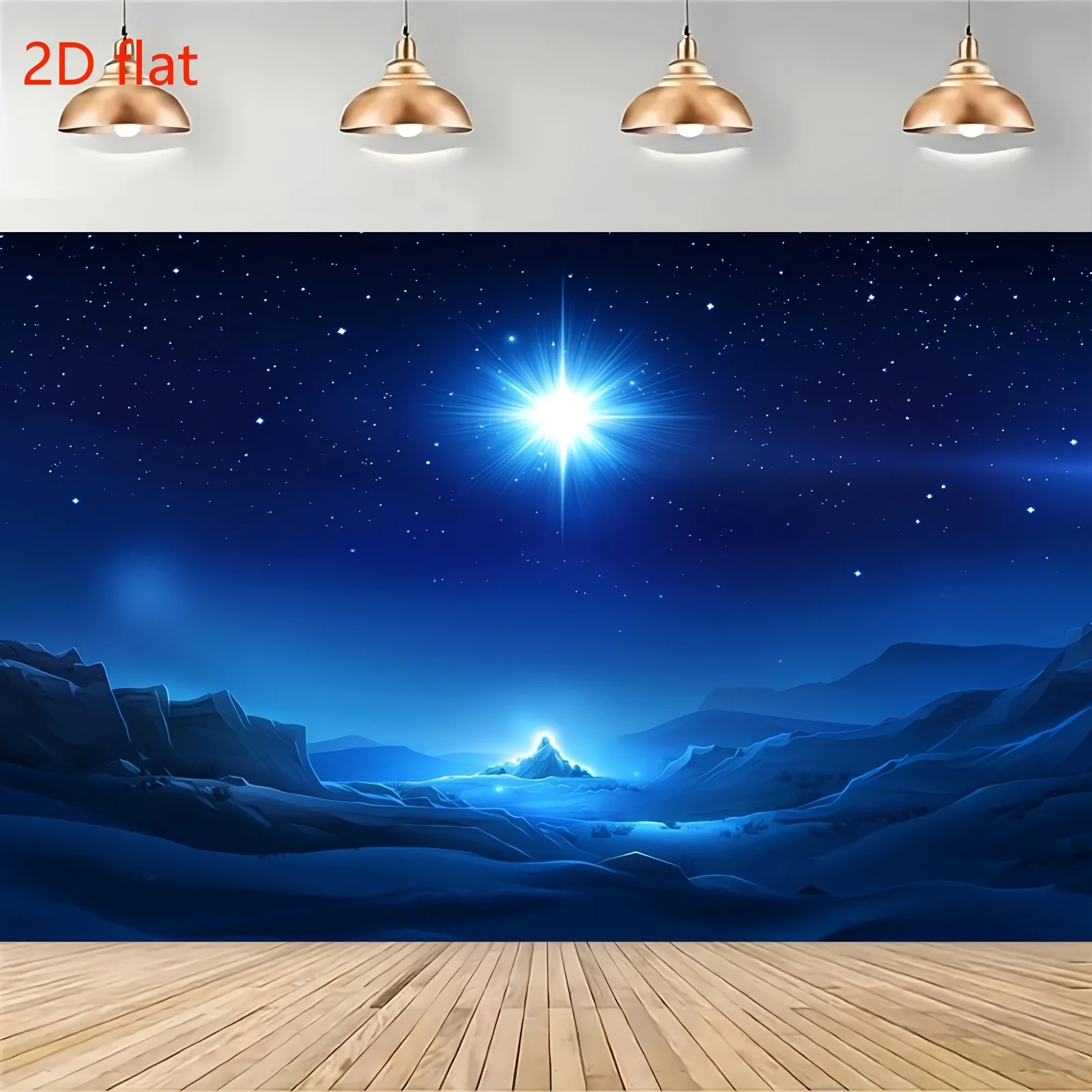 1 Stück 2D-Flugzeug Krippe Hintergrund Manager Weihnachtsszene Frohe Weihnachten Hintergrund, alles Gute zum Geburtstag Fotografie