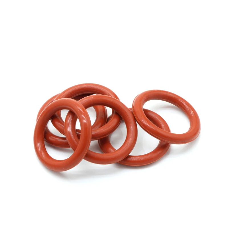 VMQ Red Silicone O-Ring OD 4-90mm Thickness CS 1/1.5/2.0mm Food Grade Sealing Ring Waterproof & Insulated Gasket Washer