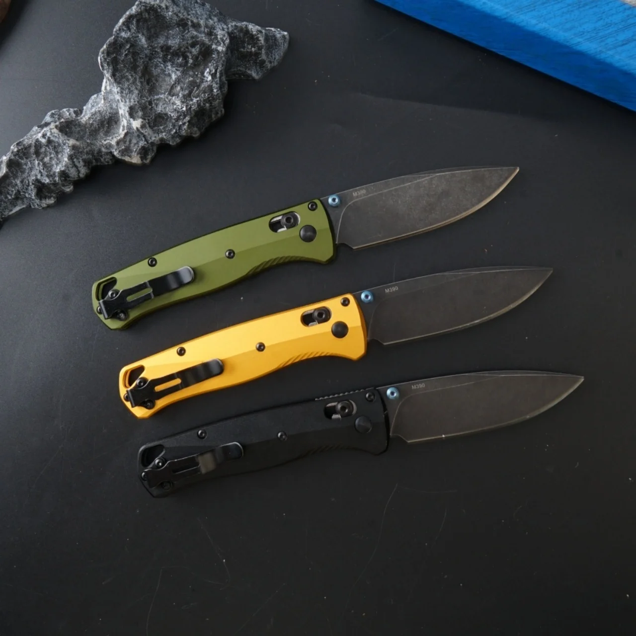 M390 Black steel + aircraft-grade aluminum handle, tactical EDC folding knife, durable and hard-wearing knife for outdoor use, g image 2