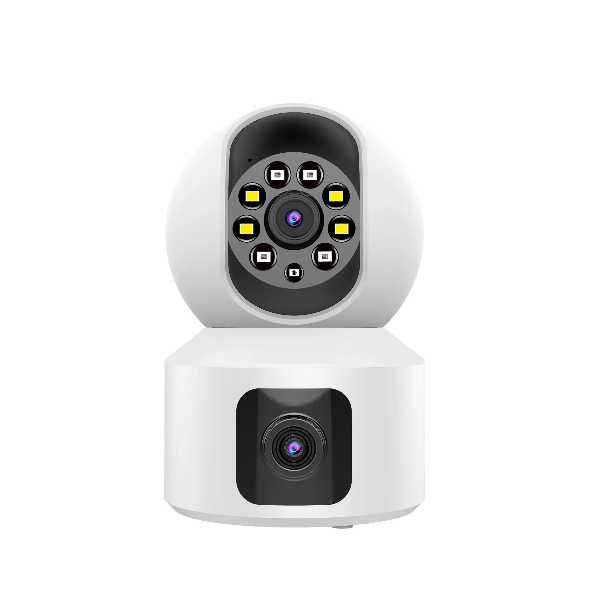 Imagem -03 - Dual Lens Ptz ip Dome Câmera ai Humanoid Detection Full Color Cctv Intercom Baby Monitor V380 Yoosee Icsee App Dual Screen 4mp