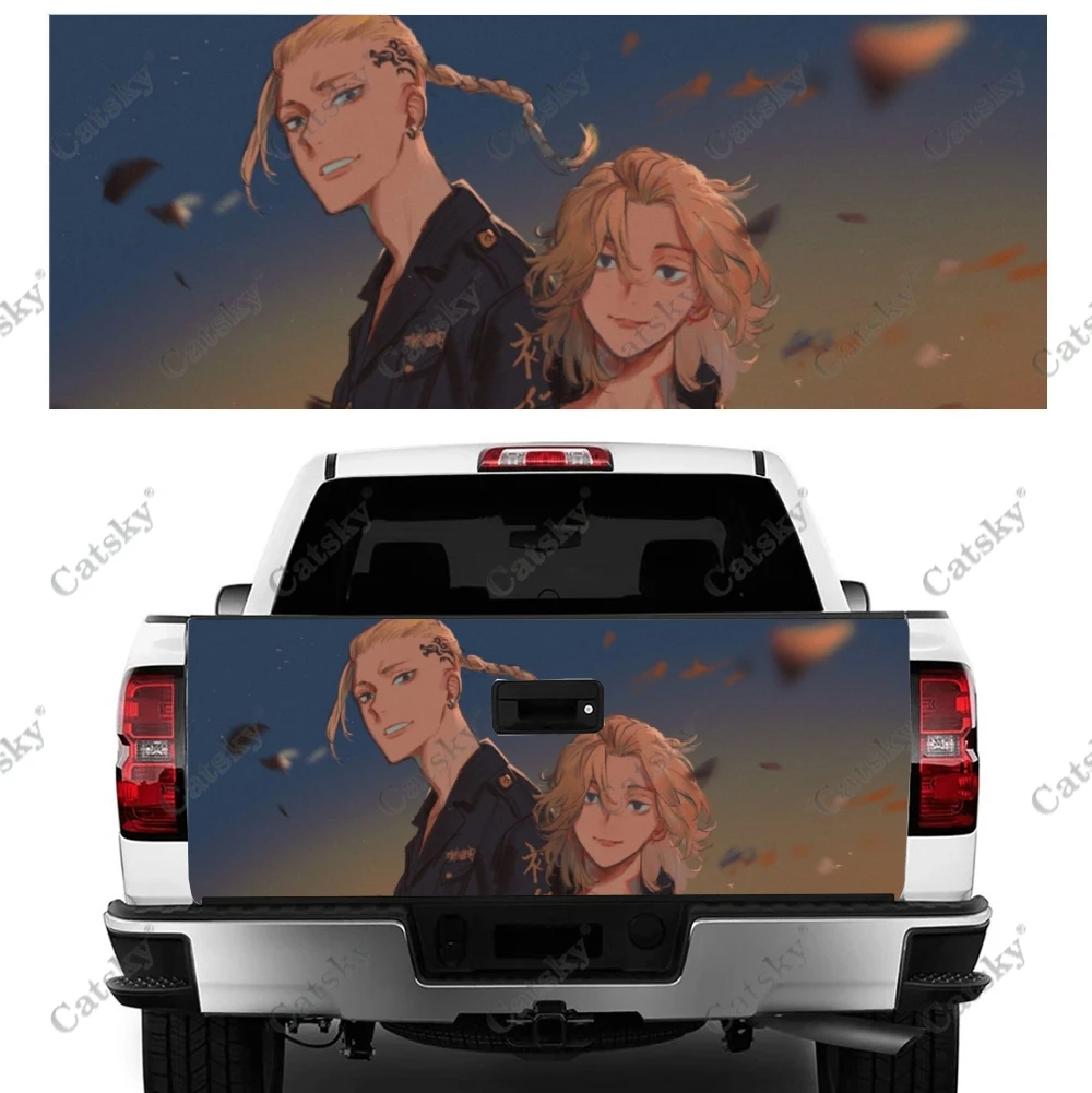 Tokyo Revengers Anime Car Tail Trunk Protect Vinly Wrap Sticker Decal Auto Hood Decoration Engine Cover for SUV Off-road Pickup