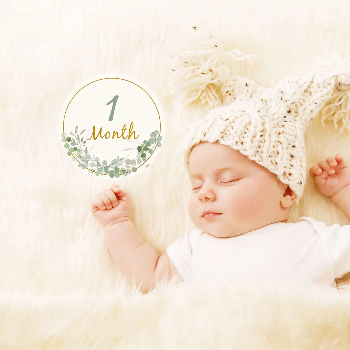 Month sticker card Foreign trade newborn child milestone blanket Photo Month blanket Pregnant woman