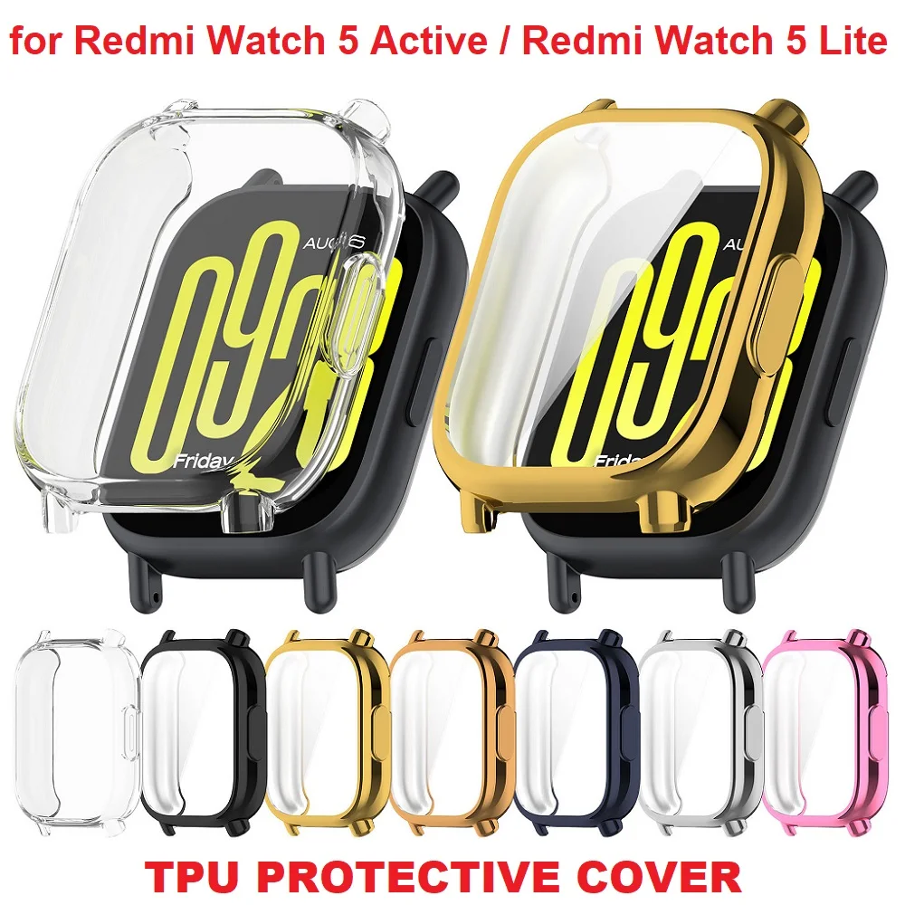 30PCS Protective Case for Redmi Watch 5 Active / Redmi Watch 5 Lite Smartwatch Soft TPU Full Coverage Screen Protector Cover