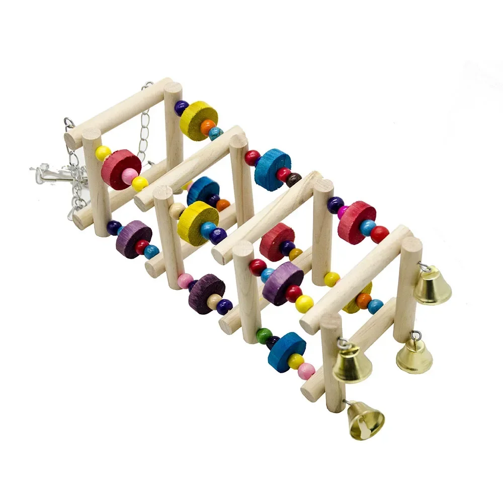1PCS Parrot Toy Playground Swing Station Stand, Ladder  Gnaw  Combination Bird Climb