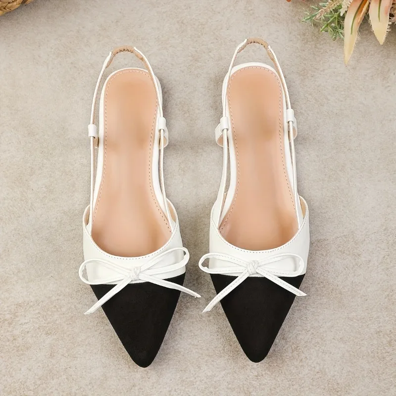 

1 Pair Designer Luxury Summer Women Sandals Pointed Toe Butterfly-knot Shoes Ladies Elegant High Heels Party Club Sandalias