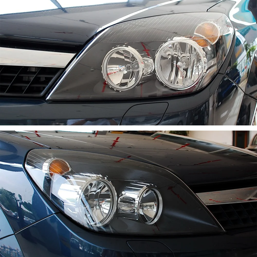 For Opel Astra H 2004 2005 2006 2007 2008 2009 Front Headlamp Plexiglass Headlights Shell Cover Transparent Lampshades