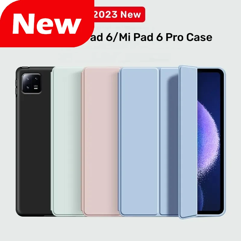 

Чехол Smat для Xiaomi Pad 6 2023, 11 дюймов, тройной магнитный чехол из искусственной кожи, чехол для Xiaomi Mi Pad 6 MiPad 6 Pro 2024