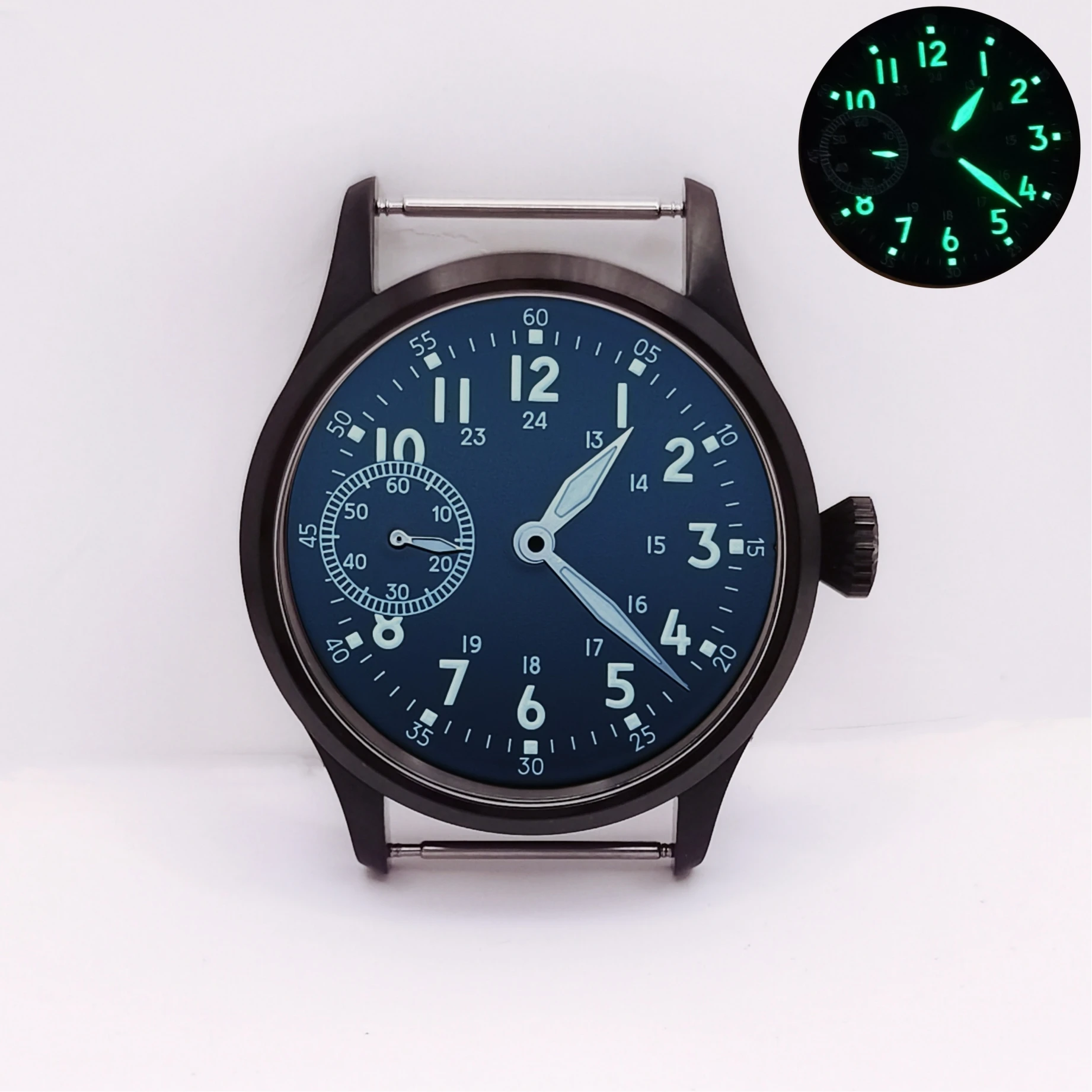 Exhibition Caseback - 새로운 42MM 사파이어 글래스 시계 부품