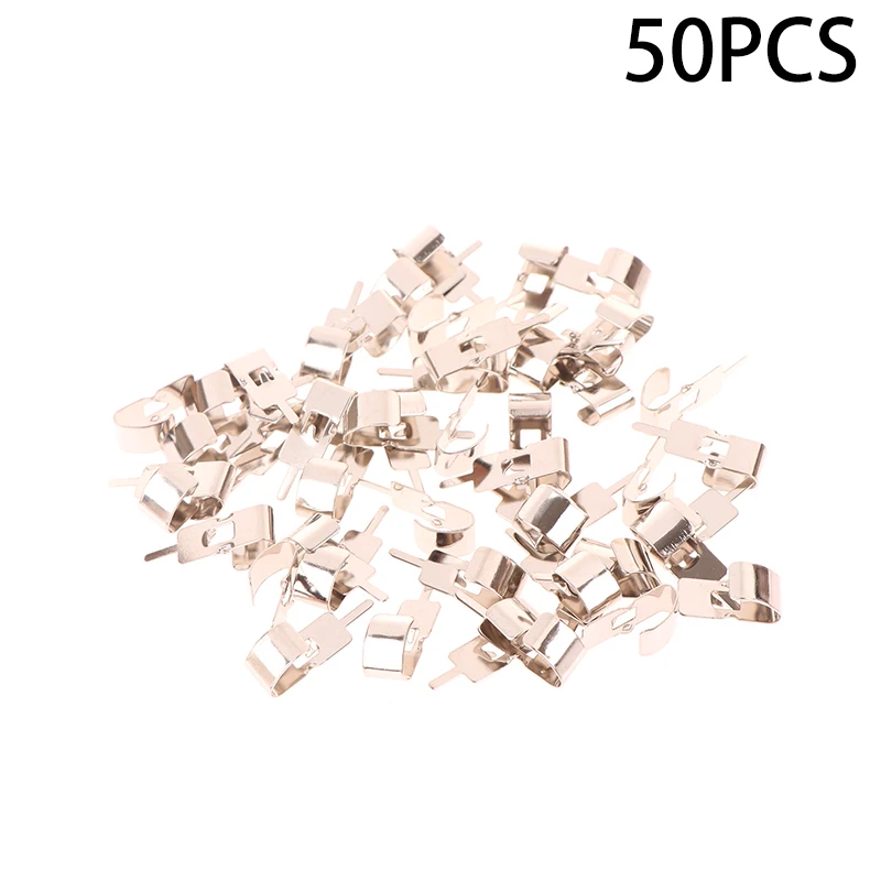 50PCS Spring Steel 18650 Battery Clip Holder Battery Contact Insert Accessories