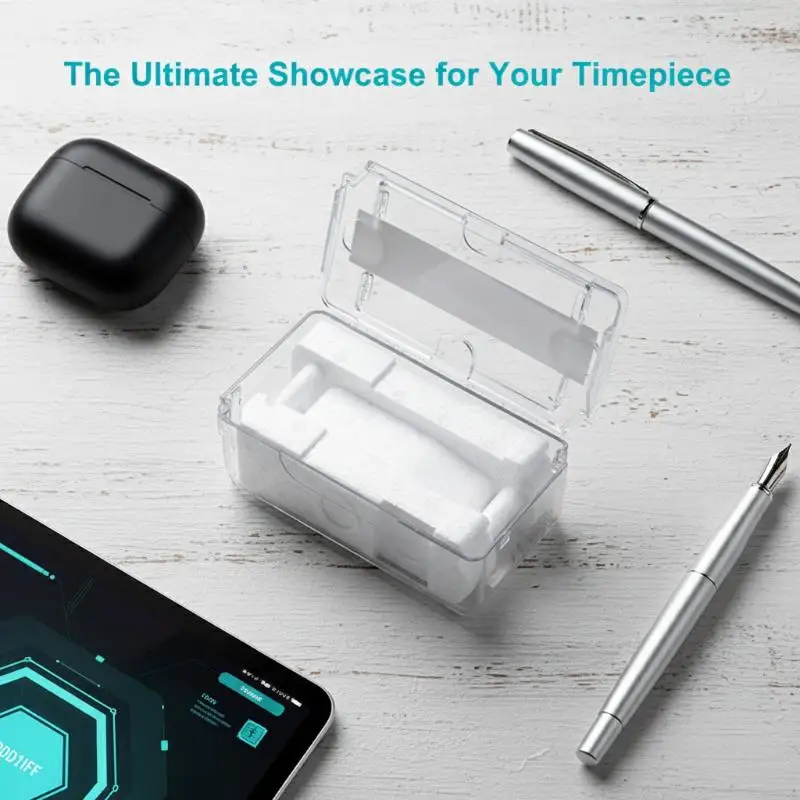 Universal Jewelry Storage Box Watch Box Men Vintage Transparent Single Watch Box