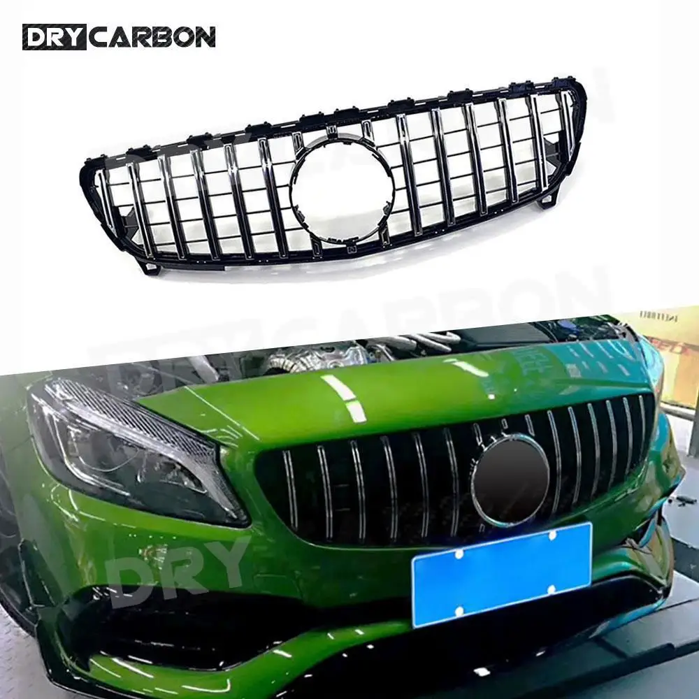 

Car Racing Grills Front Bumper Grille for Mercedes Benz A Class W176 A45 Grill A180 A200 A260 2013-2019+ Body Kits Accessory