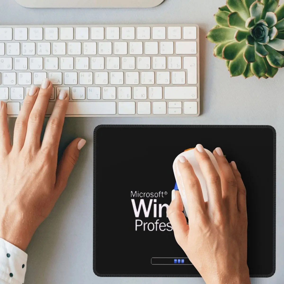 Alas Mouse Windows XP Alas Mouse Keyboard Komputer Alas Meja Laptop PC Gamer Alas Meja Aksesori Kantor