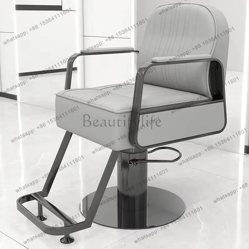 

Minimalist Black Barber Chair Luxury Trendy Nordic Elegant Hairdresser Chair Comfortable Modern Cadeira Giratoria Furniture