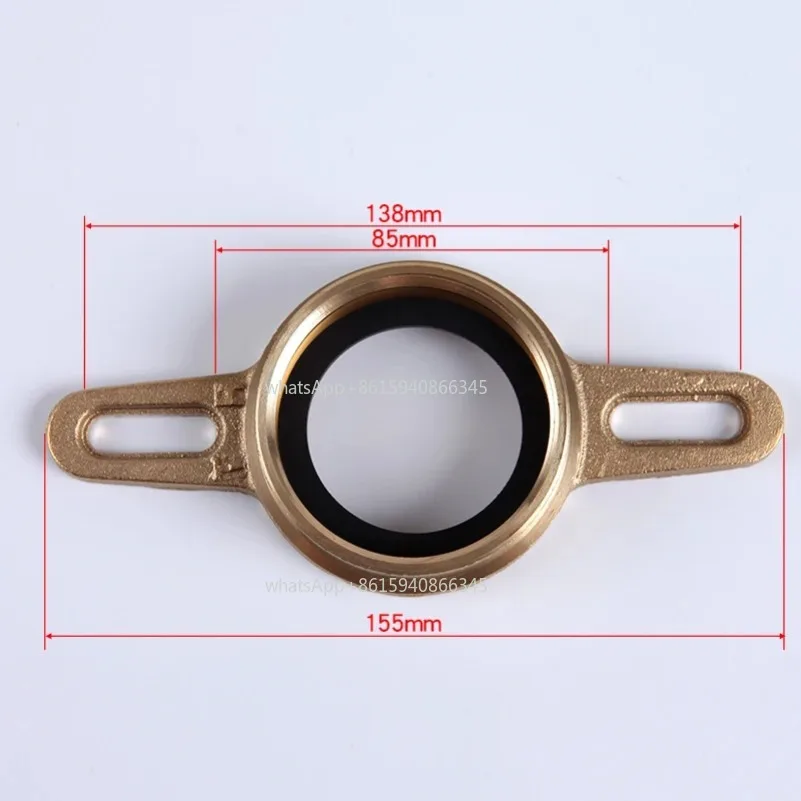 Urinal all-copper horse head flange connection accessories urinal rubber urinal wall sewage pipe accessories seal ring