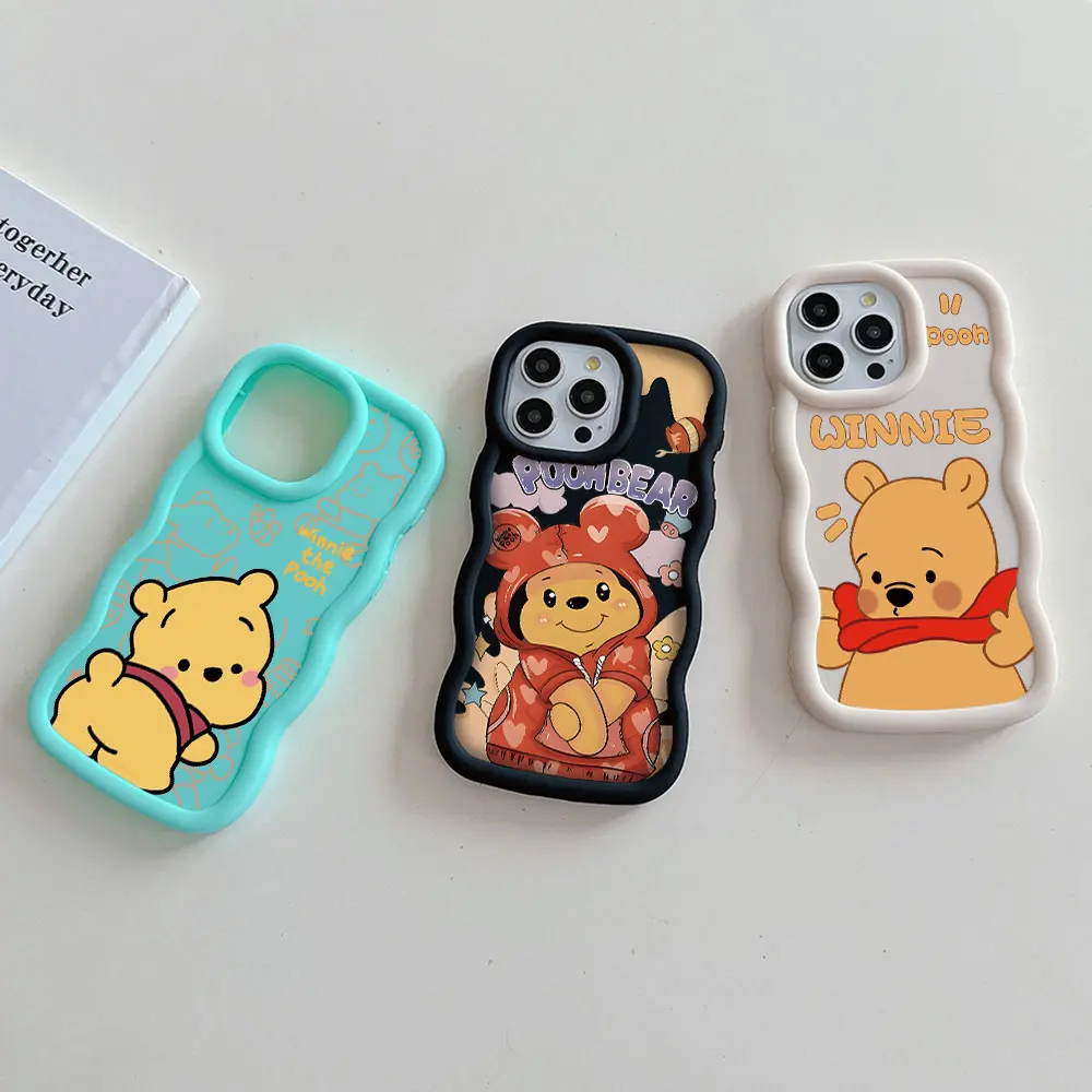 Cartoon Winnie Pooh Phone Case for OPPO A5 A7 A9 A15 A16K A17 A31 A38 A53 A54 A55 A57 A58 A74 A76 A78 A79 A92 A98 4G 5G Cover