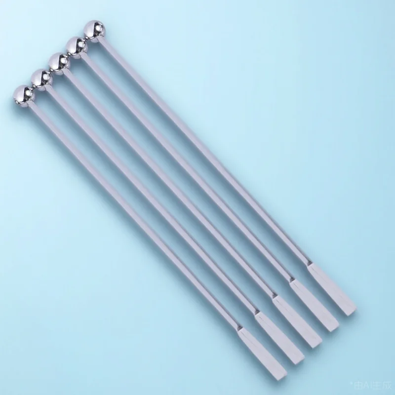 

5Pcs 19cm Stainless Steel Swizzle Sticks for Cocktail Coffee Bar Decoration Fun Gift Idea for Friends and Family